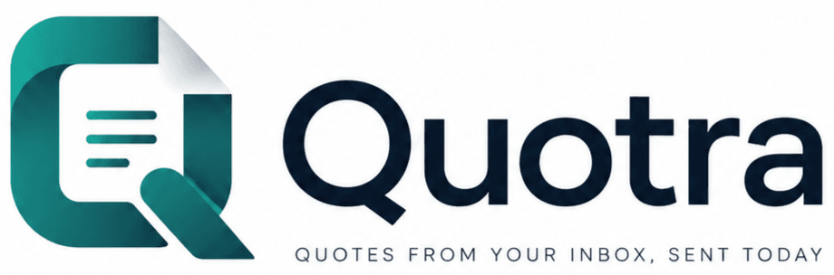Quotra: quotes from your inbox, sent today